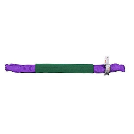 Hsi Eye and Eye Round Slings, 3 ft L, Purple SP260EE-03